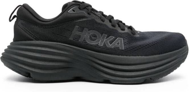 HOKA Bondi 8 sneakers met geborduurd logo Zwart