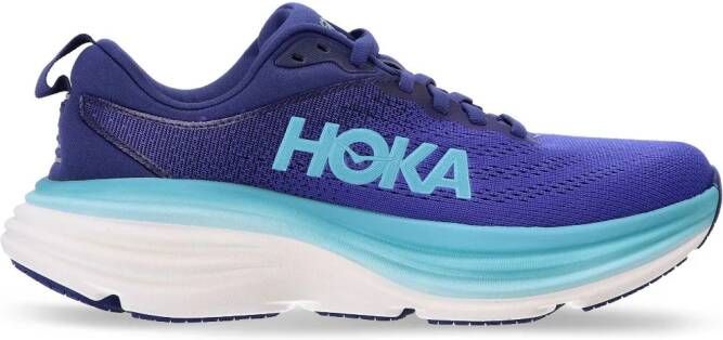 HOKA Bondi 8 sneakers met logoprint Paars
