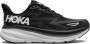 HOKA "Clifton 9 Black White sneakers" Zwart - Thumbnail 1