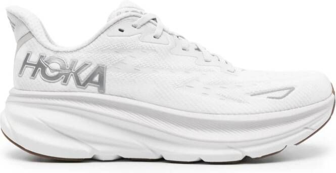 HOKA Clifton 9 lace-up sneakers Wit