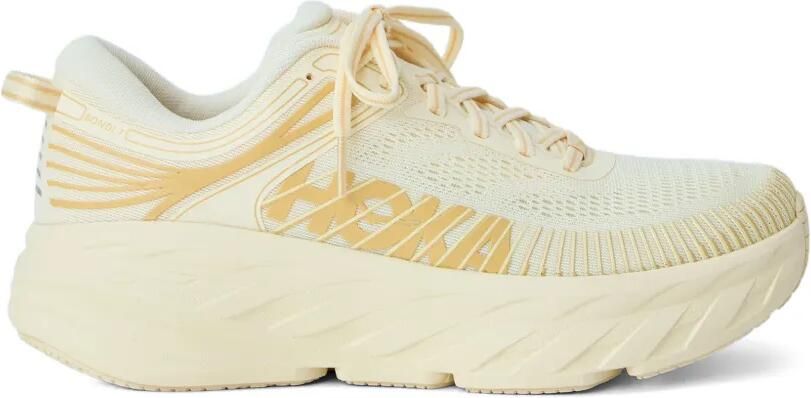 HOKA Bondi 7 sneakers van mesh met textuur Beige