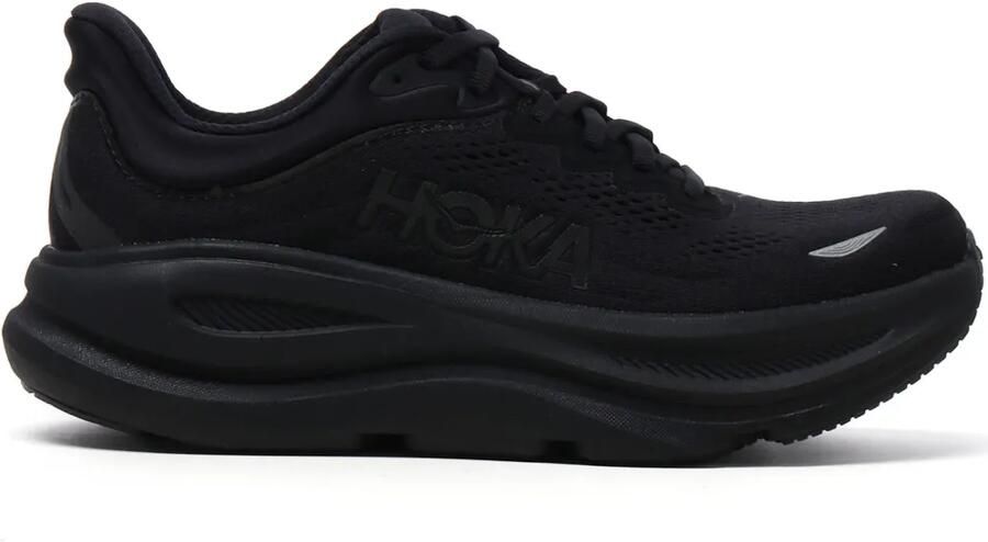 HOKA Bondi 9 chunky sneakers met mesh vlakken Zwart