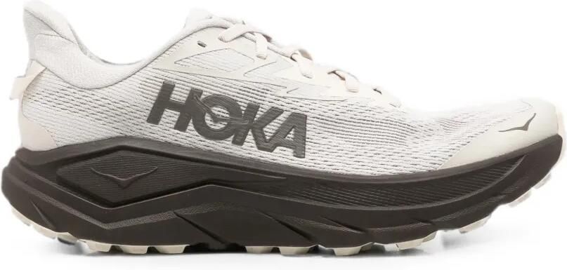 HOKA Challenger 8 mesh sneakers Beige