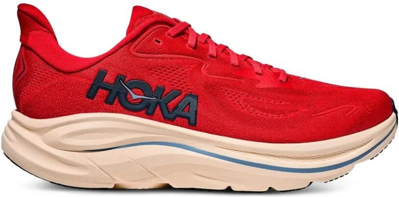 HOKA Clifton 10 "Vermillion Varsity Navy" sneakers Rood