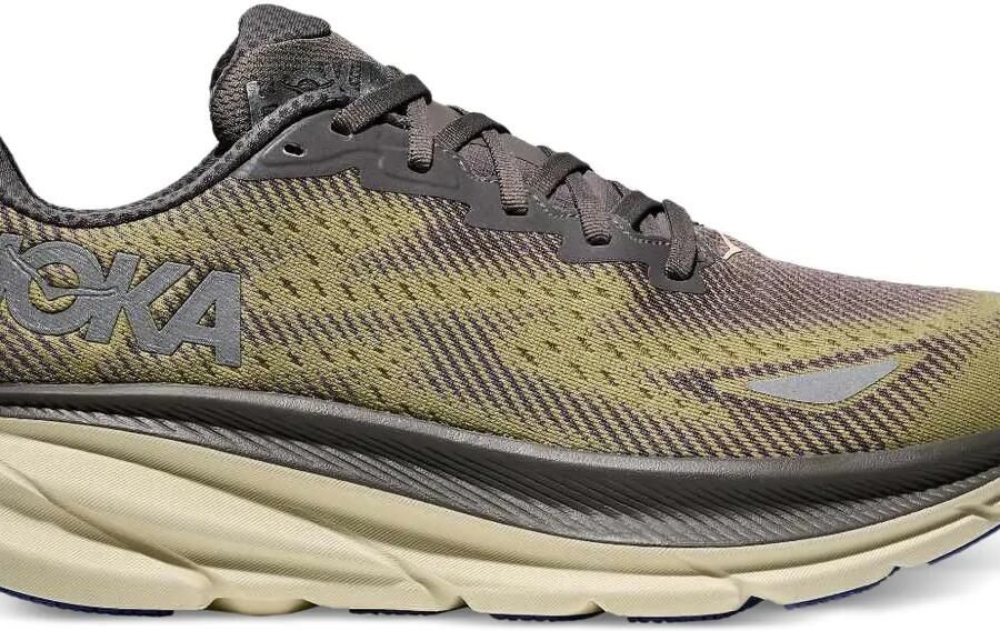 HOKA Clifton 9 sneakers met logodetail Groen