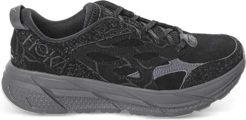 HOKA Clifton L suède low-top sneakers Zwart