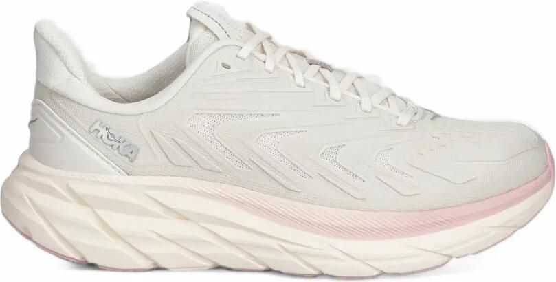 HOKA Clifton sneakers met chunky zool en veters Wit