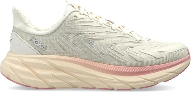 HOKA Clifton UTL mesh sneakers Beige