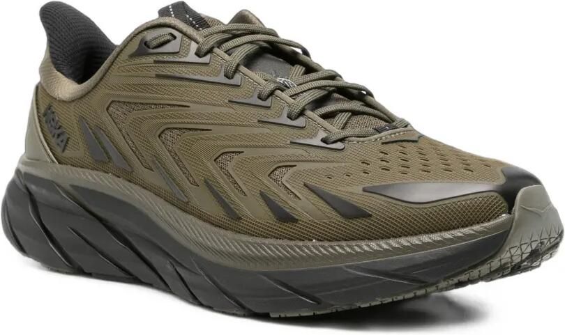 HOKA Clifton UTL sneakers met vlakken en logo-print Groen - Foto 2