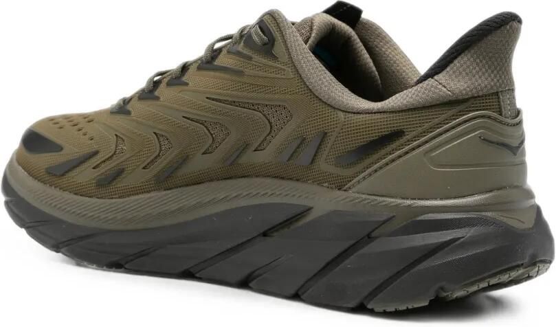 HOKA Clifton UTL sneakers met vlakken en logo-print Groen - Foto 3