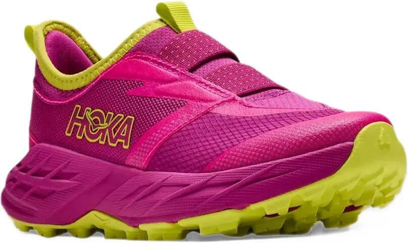 HOKA KIDS Speedgoat 7 touch-strap mesh sneakers Roze
