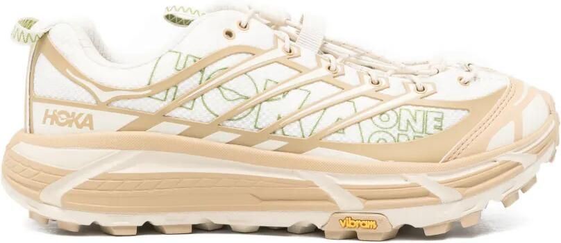HOKA Mafate Three2 sneakers met logodetail Beige