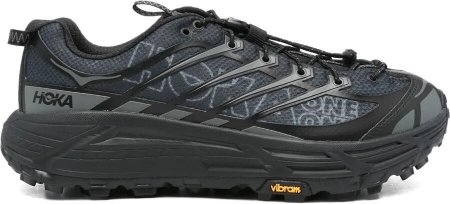 HOKA Mafate Three2 Wordmark lace-up sneakers Zwart