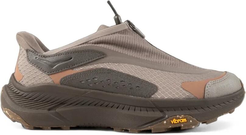 HOKA Project Transport sneakers met vlakken en rits Grijs