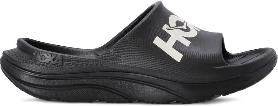 HOKA Slippers met logopatroon Zwart