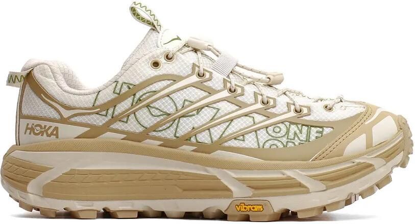 HOKA Sneakers met patroon Beige