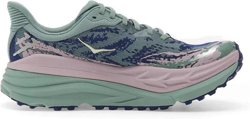 HOKA Sneakers met print Groen