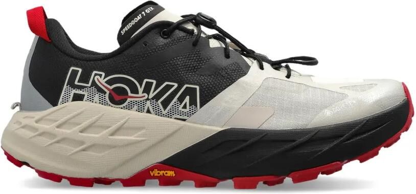 HOKA Speedgoat 7 GORE-TEX low-top sneakers met logo-print Beige
