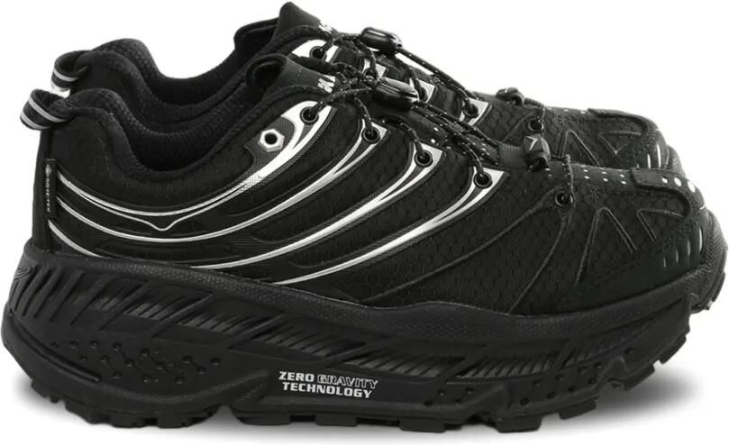 HOKA Stinson Evo Gtx sneakers met zilverkleurig detail Zwart