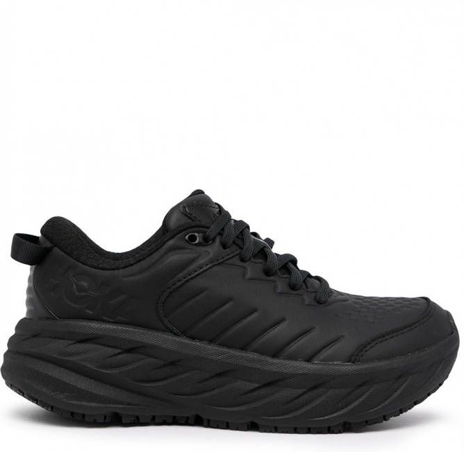 HOKA Leren sneakers Zwart