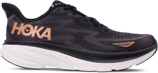 HOKA Sneakers met logopatch Zwart