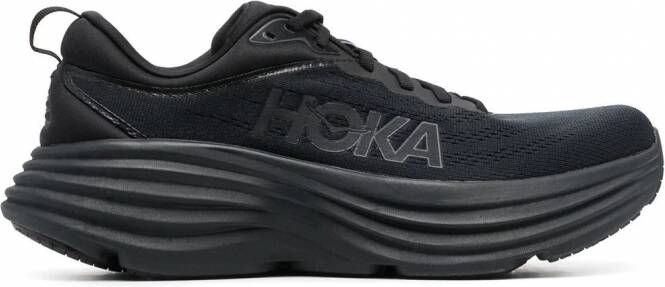 HOKA Sneakers met logoprint Zwart