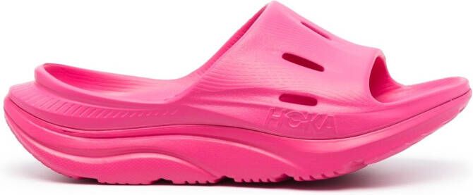 HOKA Ora Recovery slippers Roze