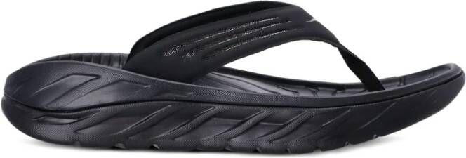 HOKA Ora Recovery teenslippers Zwart