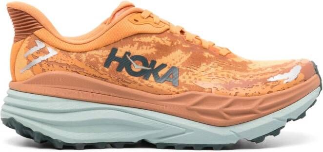 HOKA Stinson 7 mesh sneakers Oranje