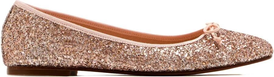 HOUSE OF BALLERINAS Ballerina's met glitters en strikdetail Beige