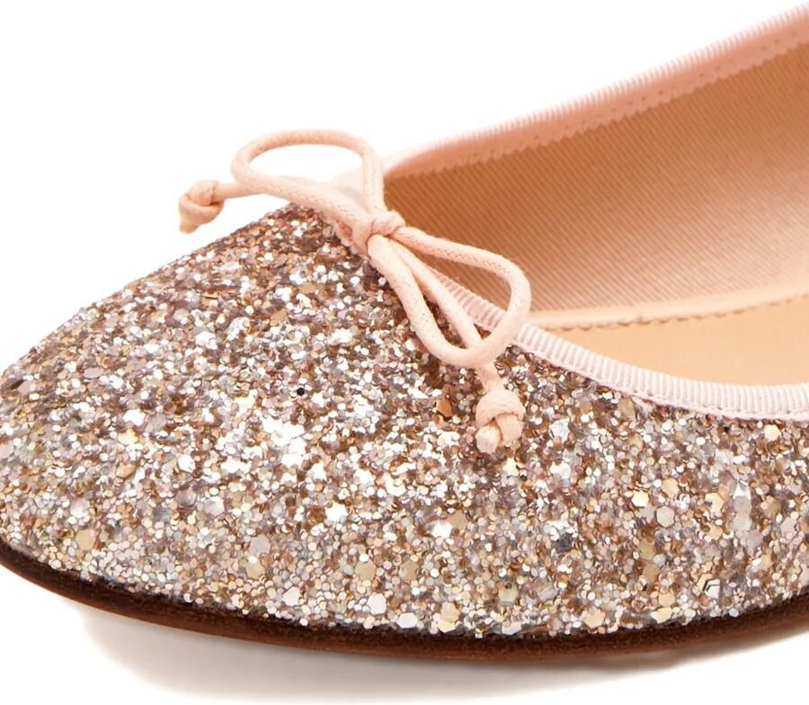 HOUSE OF BALLERINAS Ballerina's met glitters en strikdetail Beige - Foto 2