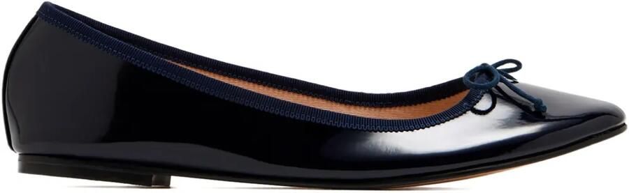 HOUSE OF BALLERINAS Charlotte ballerina's met strikdetail Blauw