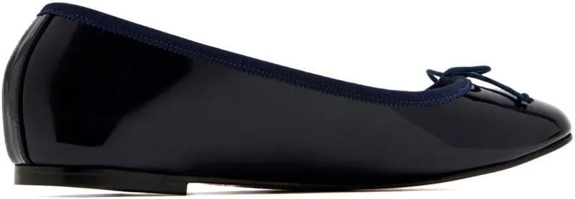 HOUSE OF BALLERINAS Charlotte ballerina's met strikdetail Blauw - Foto 4