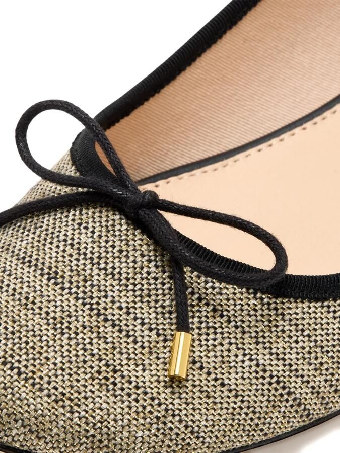 HOUSE OF BALLERINAS Emilie ballerina's met strikdetail Goud - Foto 2