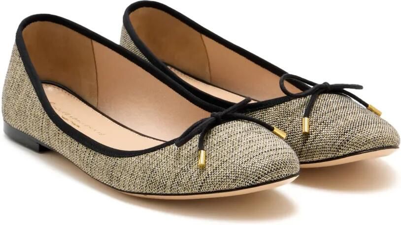 HOUSE OF BALLERINAS Emilie ballerina's met strikdetail Goud - Foto 3