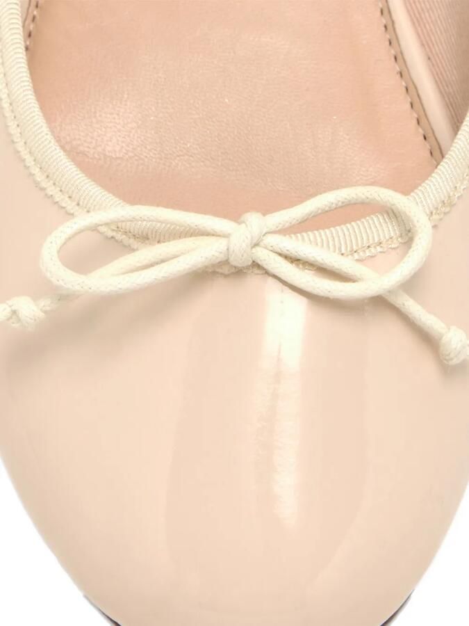 HOUSE OF BALLERINAS Lakleren ballerina's met strikdetail Beige - Foto 2