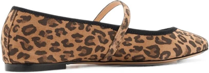 HOUSE OF BALLERINAS Mary ballerina's met luipaardprint Bruin - Foto 4