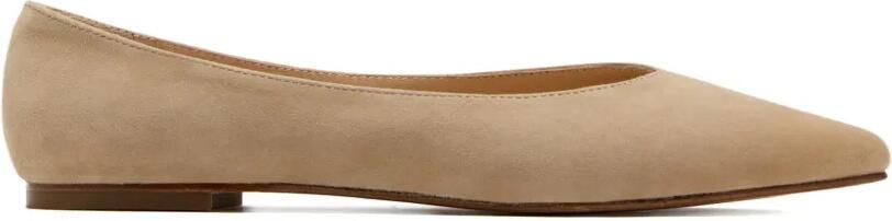 HOUSE OF BALLERINAS Michelle ballerina's met puntige neus Beige