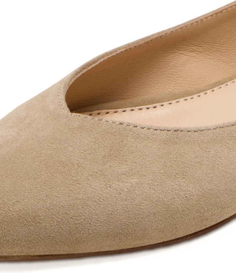 HOUSE OF BALLERINAS Michelle ballerina's met puntige neus Beige - Foto 2