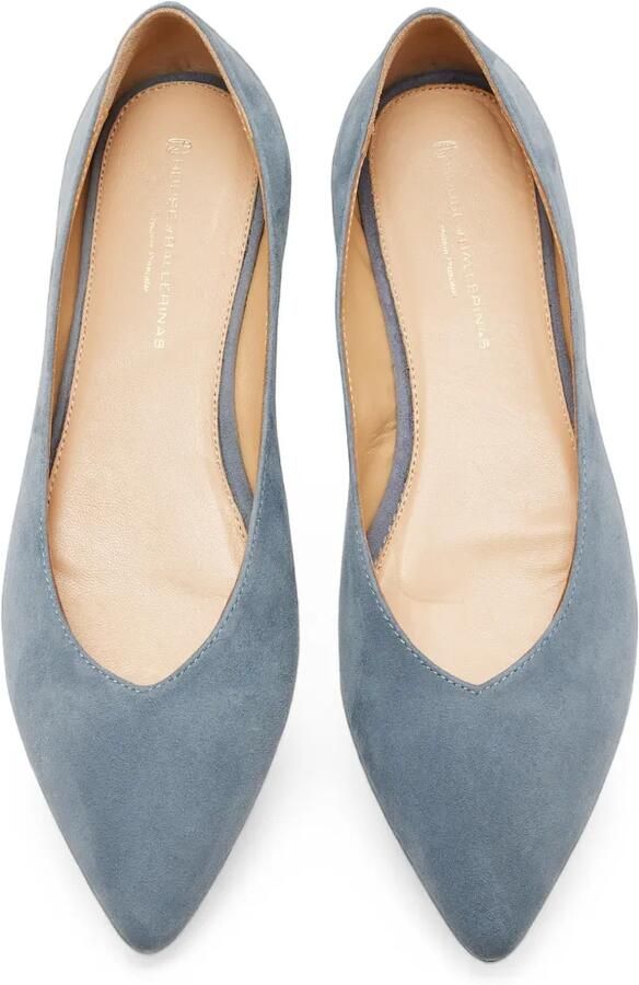 HOUSE OF BALLERINAS Michelle suède ballerina's Blauw - Foto 3