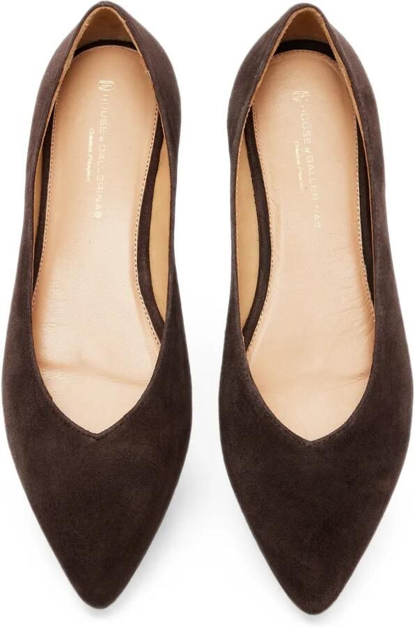 HOUSE OF BALLERINAS Michelle suède ballerina's Bruin - Foto 3