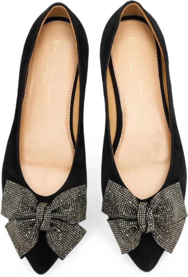 HOUSE OF BALLERINAS Victoire ballerina's verfraaid met kristallen Zwart - Foto 3