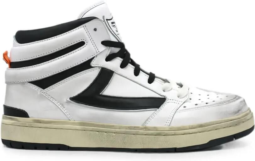Htc Los Angeles Starlight High leren sneakers Wit