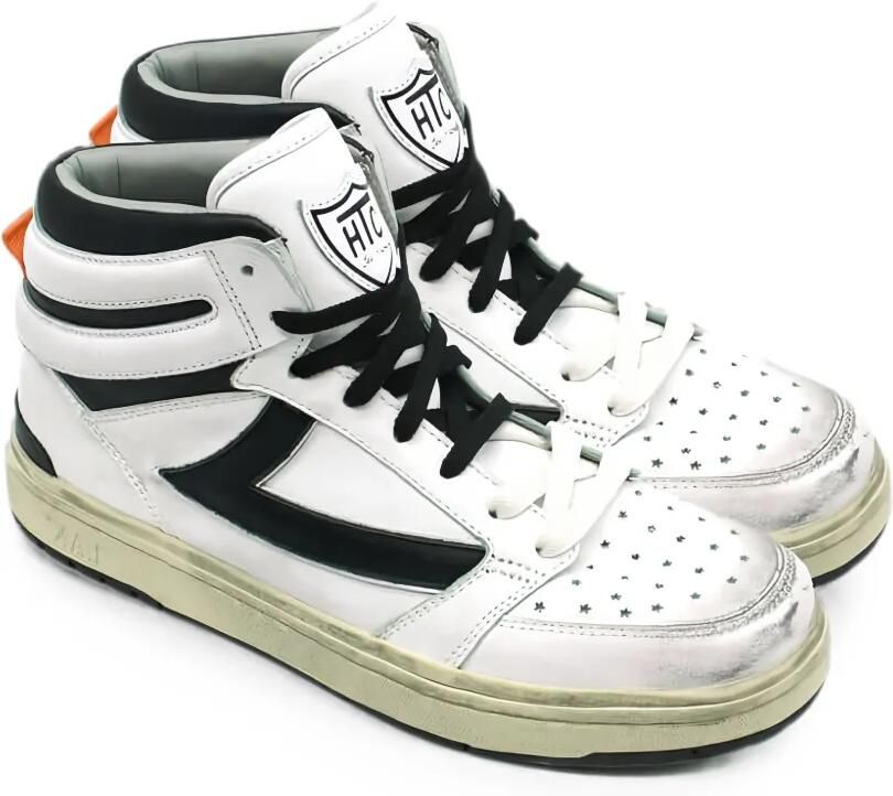 Htc Los Angeles Starlight High leren sneakers Wit - Foto 2