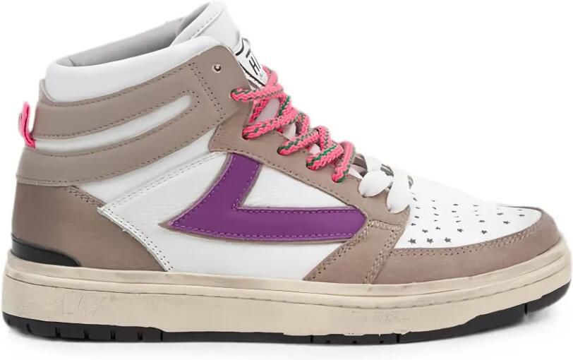 Htc Los Angeles Starlight High sneakers met geperforeerde details Wit