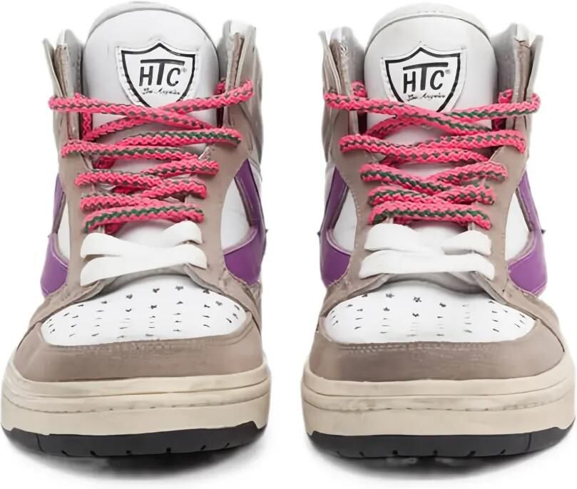 Htc Los Angeles Starlight High sneakers met geperforeerde details Wit - Foto 4
