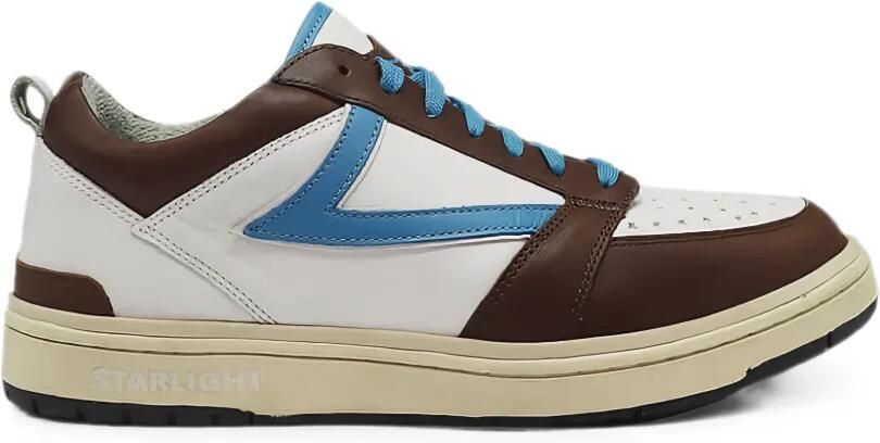 Htc Los Angeles Starlight leren sneakers Bruin
