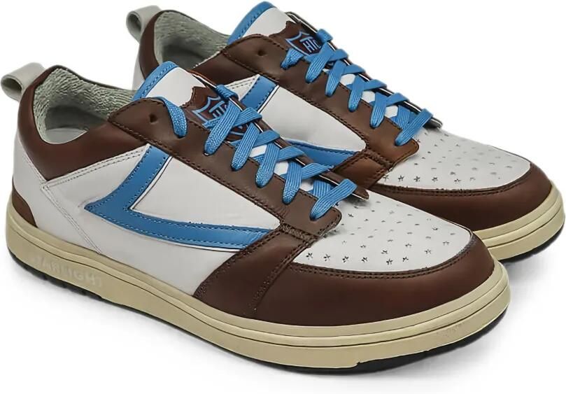 Htc Los Angeles Starlight leren sneakers Bruin - Foto 3