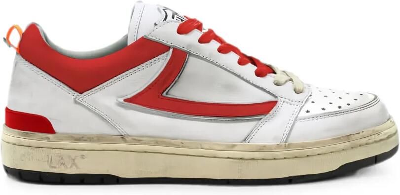 Htc Los Angeles Starlight leren sneakers met geperforeerde details Wit