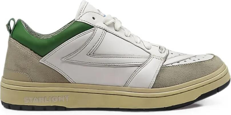 Htc Los Angeles Starlight leren sneakers met geperforeerde details Wit